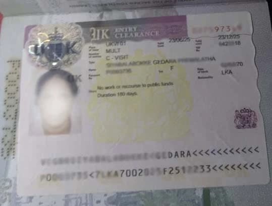 Approved visitor visitor visa clearance proof 10