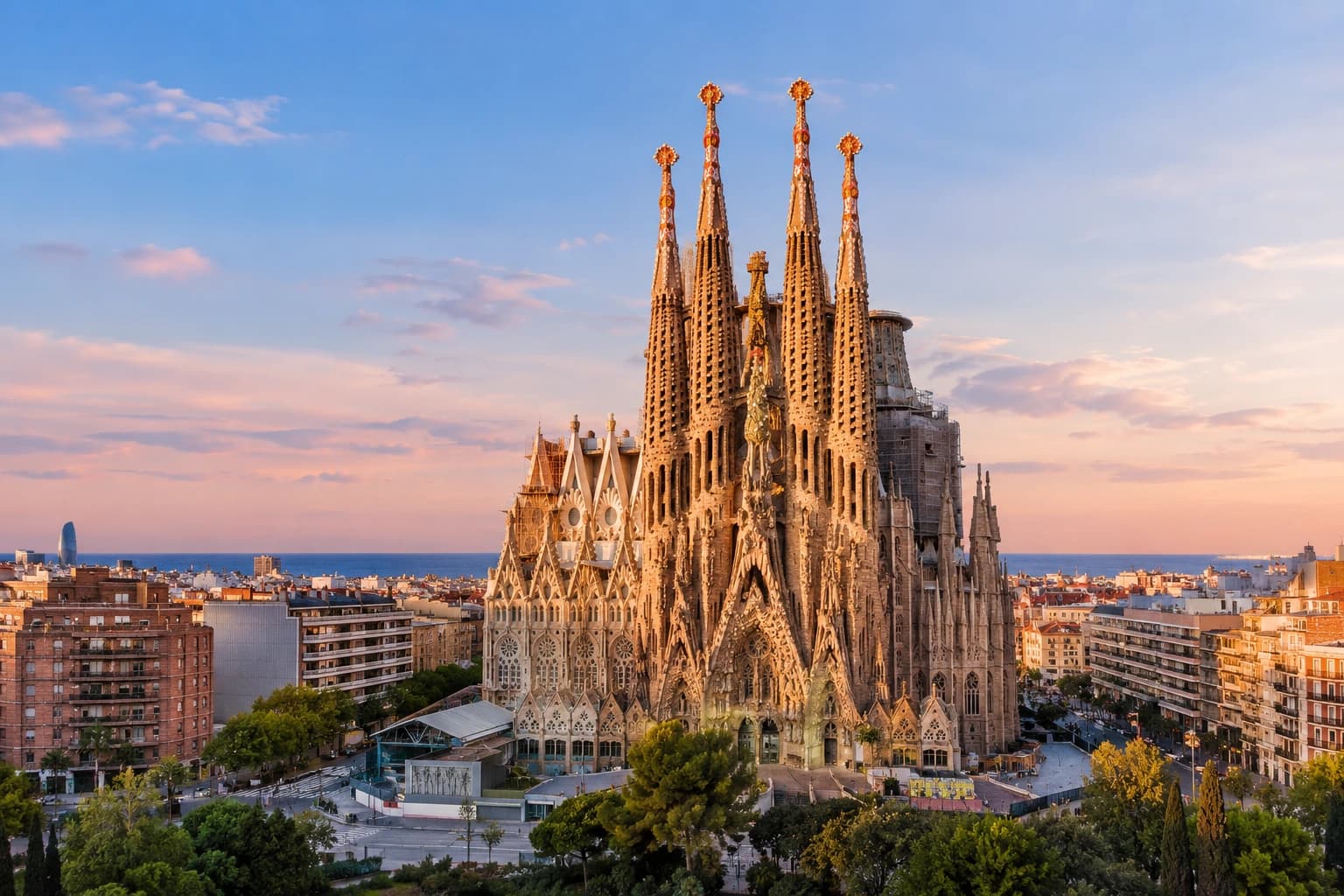 Cinematic landscape representing studying in Spain